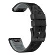 26mm dual-color dot texture silicone strap for Garmin Watch - Black+Grey Discount