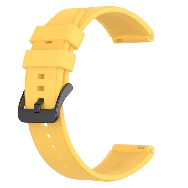 22mm Universal silicone watch strap - Yellow Discount