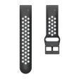 22mm dual color silicone strap for Garmin and Coros watch - Black   Grey on Sale