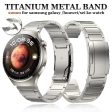 22mm Universal titanium alloy strap with tortoise buckle - Titanium Online Hot Sale