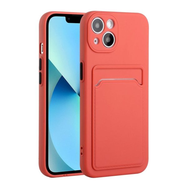 Card holder cover for iPhone 13 - Coral Online now