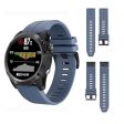 KALEBOL KLB-PWGJ-001 For Garmin Fenix 7     7 Pro Silicone Replacement Strap QuickFit 22mm Watch Band - Navy Blue Online Hot Sale