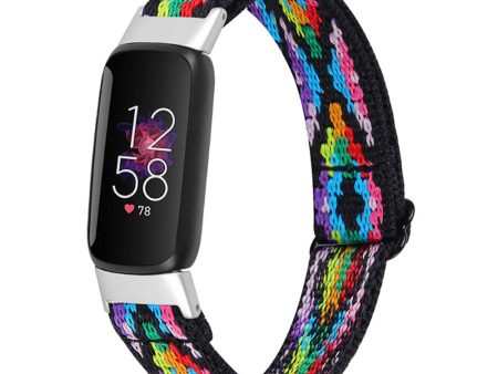 Fitbit Luxe elastic nylon watch strap - Multi-color Hot on Sale