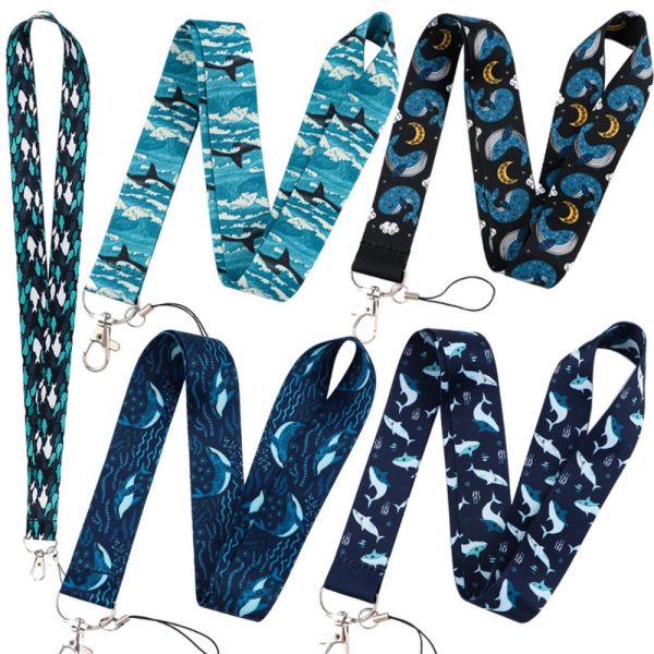 Universal shark pattern phone lanyard - Blue Shark Online Sale