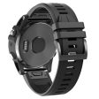 KALEBOL KLB-PWGJ-001 For Garmin Fenix 7     7 Pro Silicone Replacement Strap QuickFit 22mm Watch Band - Black Fashion