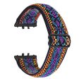 Samsung Galaxy Fit3 SM-R390 Elastic Wrist Band Pattern Design Watch Strap (Black Buckle) - 5 on Sale