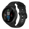 Garmin Forerunner 945   935   Fenix 5 silicone watch band - Black Supply