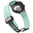 KALEBOL Samsung Galaxy Watch 20mm Silicone Watch Strap Magnetic Buckle - Light Green Online now