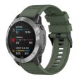 22mm Garmin Forerunner 945   Fenix 6   5 silicone watch strap - Army Green Cheap