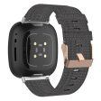 Fitbit Sense 2   Versa 4 nylon watch strap - Dark Grey Online Sale