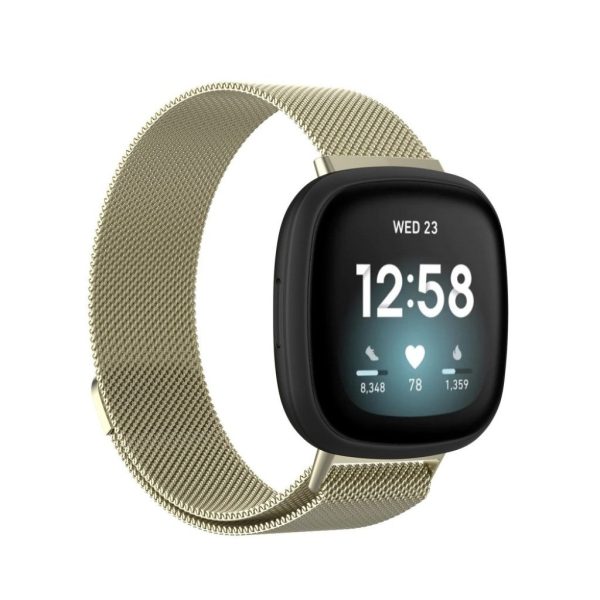 Fitbit Versa 3 stainless steel watch band - Gold   Size: S Supply