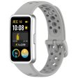 Huawei band 9   9 NFC   8   8 NFC Breathable Holes Replacement bandsilicone Watch Strap - Grey on Sale