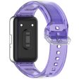 Samsung Galaxy Fit3 R390 Flexible Watch Band Change Color Wrist Strap - Starry Purple For Cheap