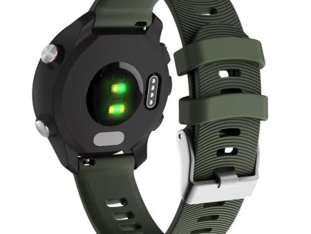 Garmin Vivomove   Forerunner 245 Music   645 Music silicone watch band - Army Green Online now