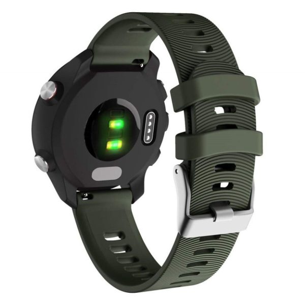 Garmin Vivomove   Forerunner 245 Music   645 Music silicone watch band - Army Green Online now