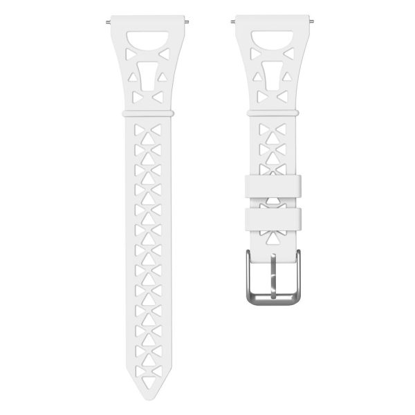 20mm Universal tower design silicone watch strap - White Online Hot Sale