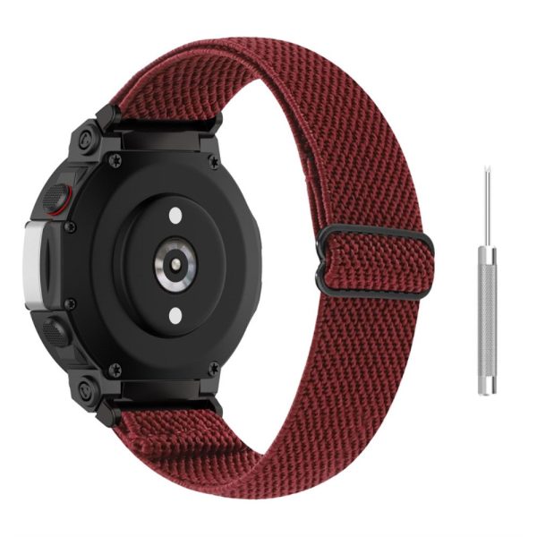 Amazfit T-Rex 2 simple nylon watch strap - Wine Red Online Sale