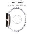 Google Pixel Watch rhinestone décor metal strap - Silver   Transparent Discount