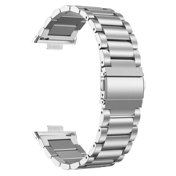 Huawei Watch Fit 3 Stainless Steel Band Replacement Watch Strap - Silver For Cheap