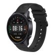 Garmin Vivomove   Samsung Gear Sport   Pebble 2   Huawei Watch 2 Patten Silicone Strap 20mm Watchband - Black Hot on Sale