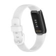 Fitbit Luxe simple silicone watch strap - White   Size: L Cheap