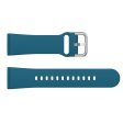 Fitbit Sense 2   Versa 4 simple silicone watch strap - Dark Green Supply