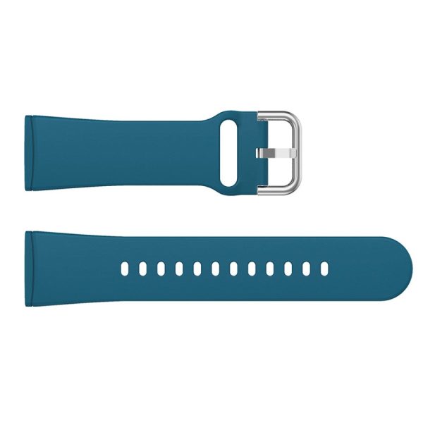 Fitbit Sense 2   Versa 4 simple silicone watch strap - Dark Green Supply