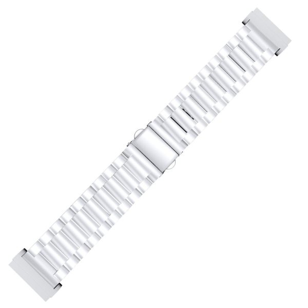 3 bead stainless steel strap for Fitbit Sense 2   Versa 4 - Silver Cheap