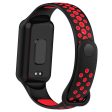 Amazfit Band 7 dual color silicone watch strap - Black   Red Online Hot Sale