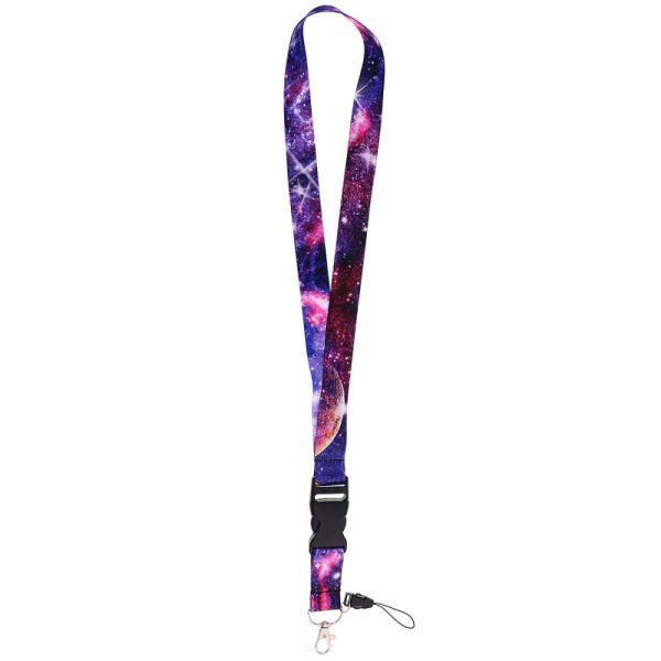 Universal starry sky style lanyard - Purple Magenta Nebula Online Hot Sale