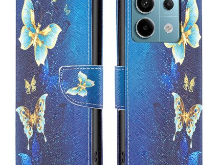 Wonderland Xiaomi Redmi Note 13 Pro flip case - Golden Butterflies Sale