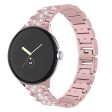 Google Pixel Watch rhinestone décor watch strap - Rose Pink Discount