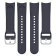 22mm Universal silicone watch strap with metal buckle - Midnight Blue For Sale