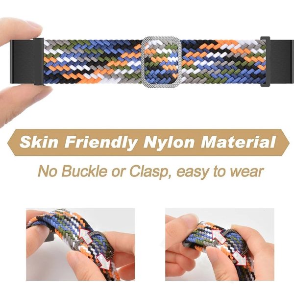 26mm nylon strap for Garmin and Coros watch with buckle - Rainbow Online now