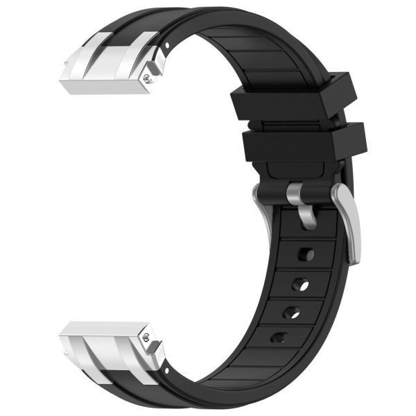 Garmin   Samsung 20mm Universal Smartwatch Strap Silicone Replacement Wrist Band - Black Online now