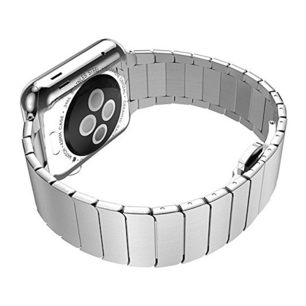 Apple Watch 42mm luxury stainless steel watchband - Silver Supply