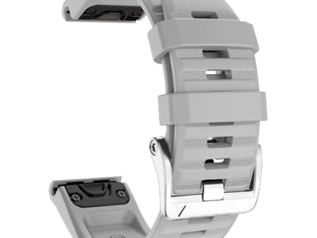 Silicone strap with silver buckle for Garmin   Amazfit and Coros watch - Grey Sale