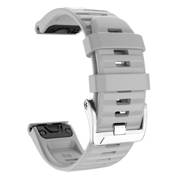 Silicone strap with silver buckle for Garmin   Amazfit and Coros watch - Grey Sale