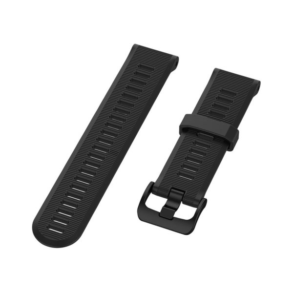 Garmin Forerunner 945   935   Fenix 5 silicone watch band - Black Supply