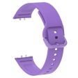 Samsung Galaxy Fit3 Silicone Strap Replacement Wrist band with Watch Case - Purple Online Sale