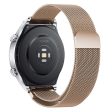 KALEBOL KLB-ML-001 Samsung Galaxy Watch3 45mm   Huawei Watch Ultimate Milanese Watch Strap 22mm Magnetic Metal Watch Band - Retro Gold Sale