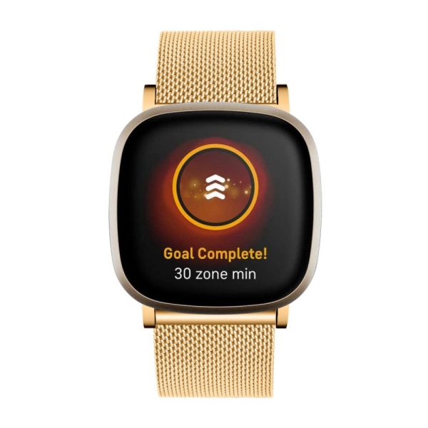 Fitbit Sense 2   Versa 4 milanese watch strap - Gold For Sale