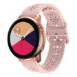 Samsung Galaxy Watch 5 (44mm)   (40mm)   Pro hollow out blossom watch strap - Pink Supply