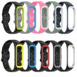 Samsung Galaxy Fit 2 bi-color silicone watch band - Green   White on Sale