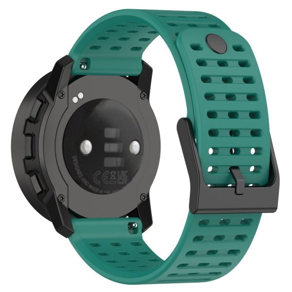 22mm silicone strap for Suunto watch - Blackish Green Online