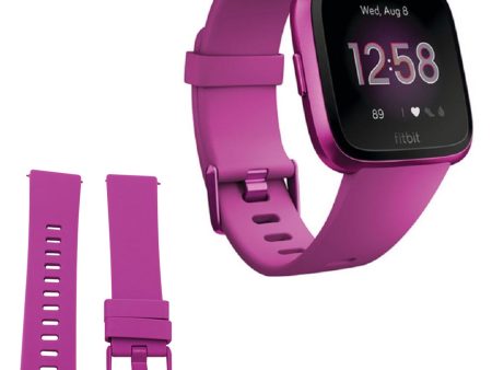 Fitbit Versa   Versa 2 silicone watch band - Purple Hot on Sale