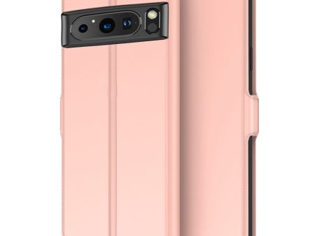 Smooth and thin premium PU leather case for Google Pixel 8 - Rose Gold Hot on Sale