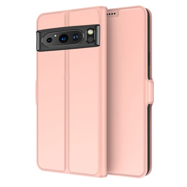 Smooth and thin premium PU leather case for Google Pixel 8 - Rose Gold Hot on Sale