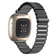 Fitbit Sense 2   Versa 4 hollow style stainless steel strap - Black Sale