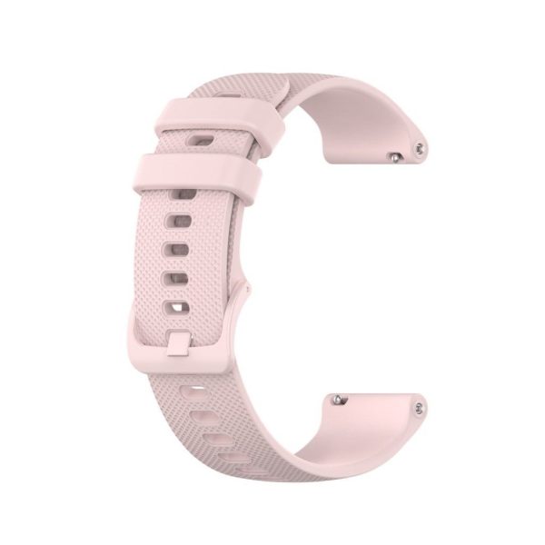 Garmin Vivomove 3S   Vivoactive 4S grid texture silicone watch band - Pink on Sale